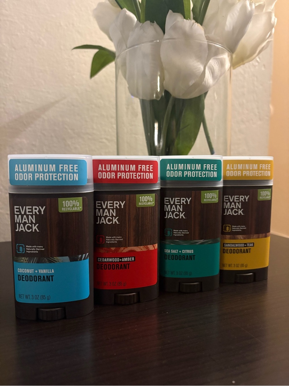 Every Man Jack Men’s Aluminum-Free Deodorant - pack of 4